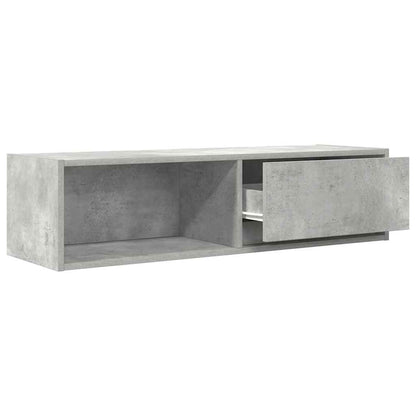 vidaXL TV Cabinet Concrete Grey 100x31x25.5 cm Engineered Wood