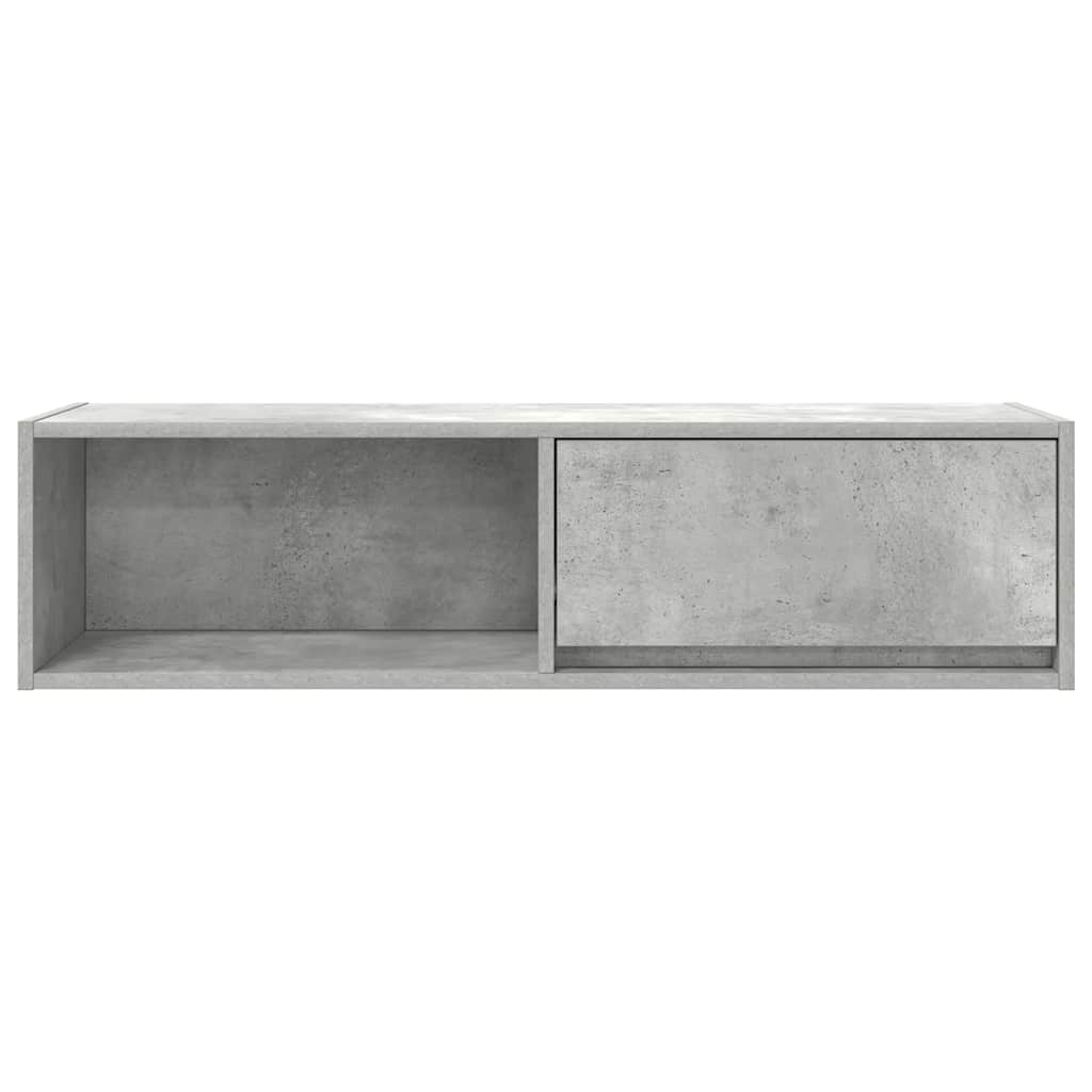 vidaXL TV Cabinet Concrete Grey 100x31x25.5 cm Engineered Wood