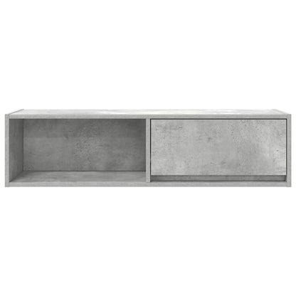 vidaXL TV Cabinet Concrete Grey 100x31x25.5 cm Engineered Wood