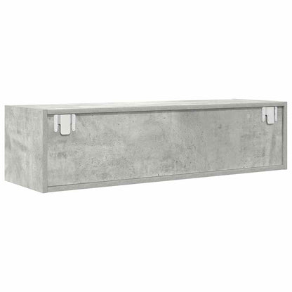 vidaXL TV Cabinet Concrete Grey 100x31x25.5 cm Engineered Wood