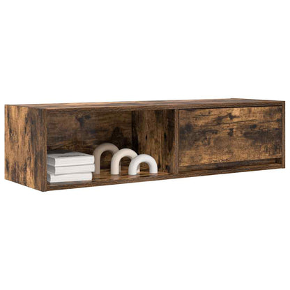 vidaXL TV Cabinets 2 pcs Smoked Oak 100x31x25.5 cm Engineered Wood