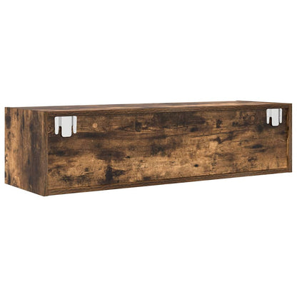 vidaXL TV Cabinets 2 pcs Smoked Oak 100x31x25.5 cm Engineered Wood
