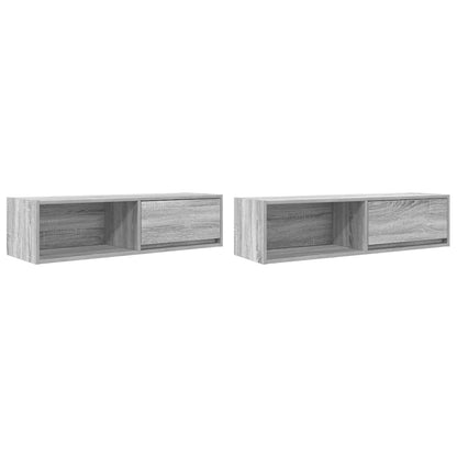 vidaXL TV Cabinets 2 pcs Grey Sonoma 100x31x25.5 cm Engineered Wood