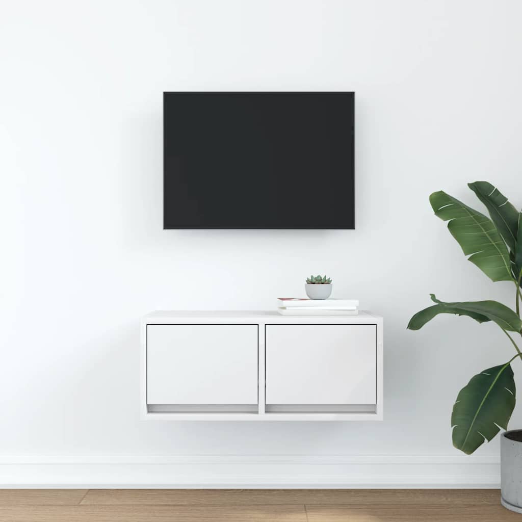 vidaXL TV Cabinet White 60x31x25,5 cm Engineered Wood