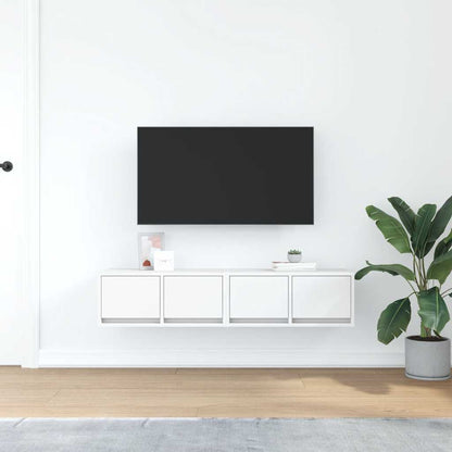 vidaXL TV Cabinets 2 pcs White 60x31x25,5 cm Engineered Wood