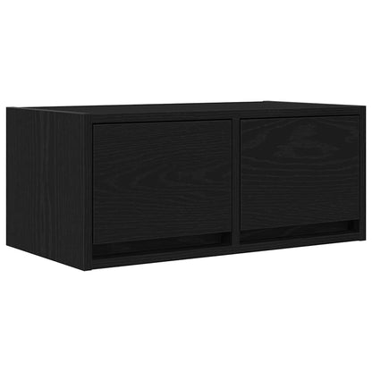 vidaXL TV Cabinet Black Oak 60x31x25,5 cm Engineered Wood