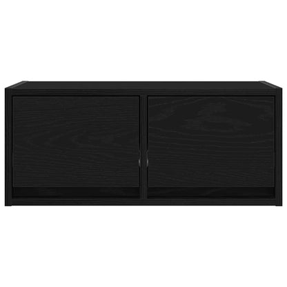 vidaXL TV Cabinet Black Oak 60x31x25,5 cm Engineered Wood