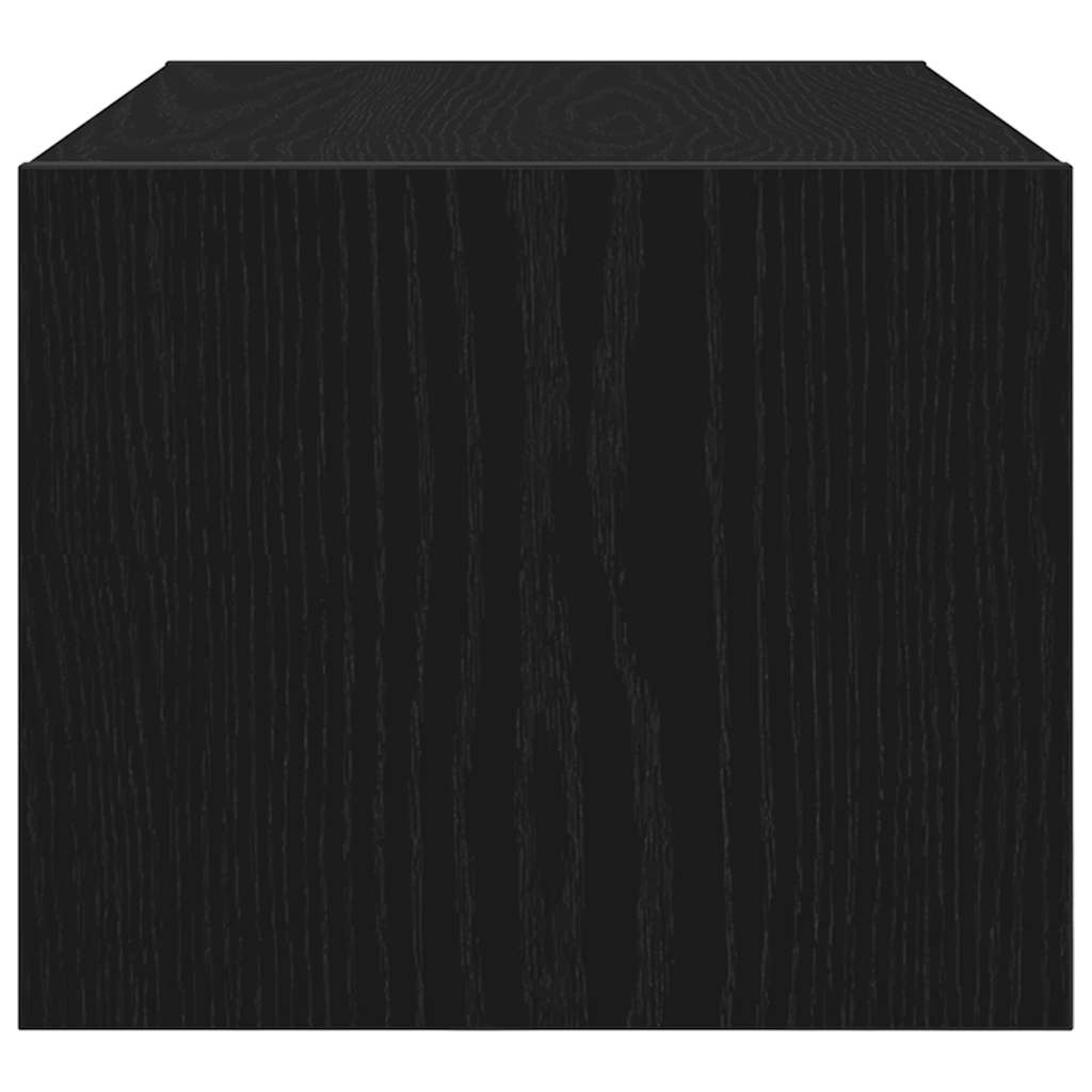 vidaXL TV Cabinet Black Oak 60x31x25,5 cm Engineered Wood