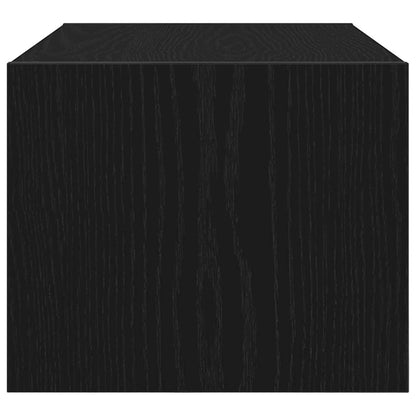 vidaXL TV Cabinet Black Oak 60x31x25,5 cm Engineered Wood