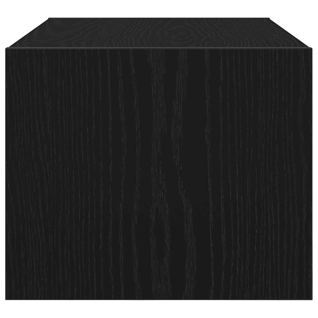 vidaXL TV Cabinets 2 pcs Black Oak 60x31x25,5 cm Engineered Wood