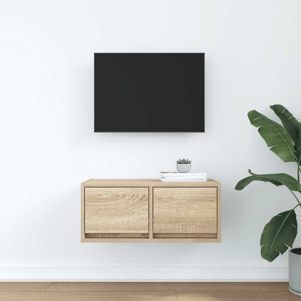 vidaXL TV Cabinet Sonoma Oak 60x31x25,5 cm Engineered Wood