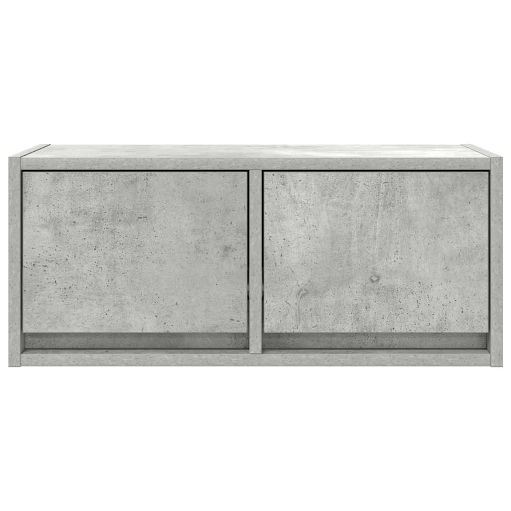 vidaXL TV Cabinet Concrete Grey 60x31x25,5 cm Engineered Wood