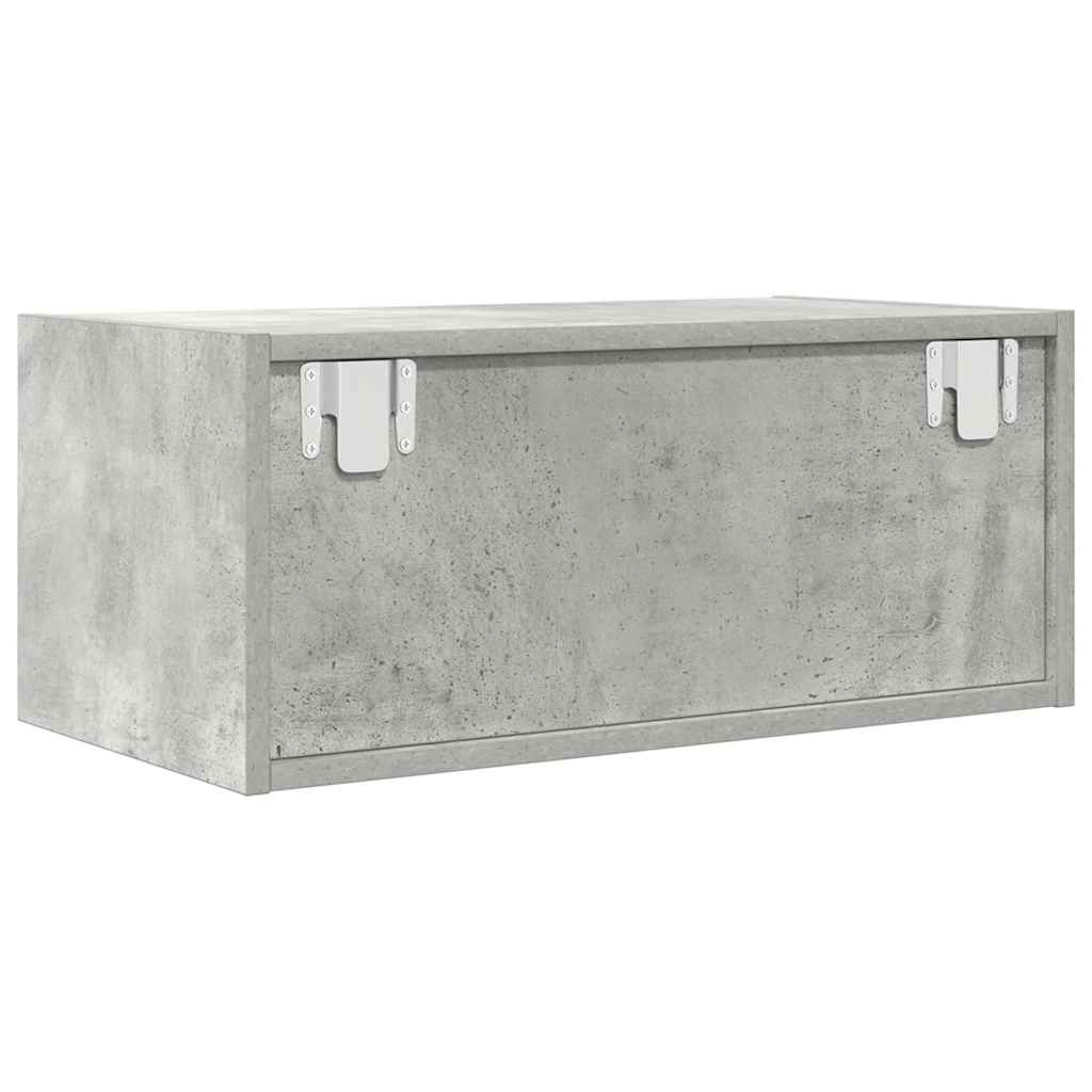 vidaXL TV Cabinet Concrete Grey 60x31x25,5 cm Engineered Wood