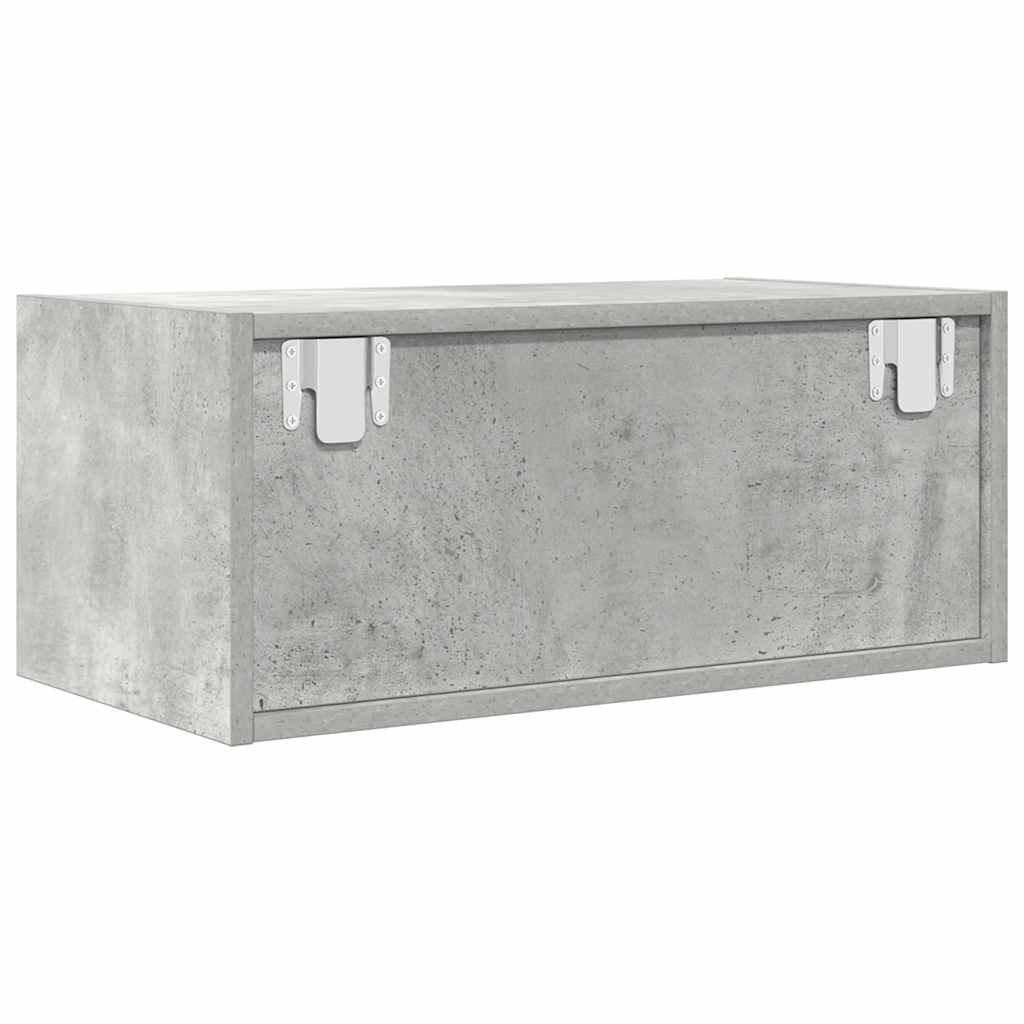 vidaXL TV Cabinets 2 pcs Concrete Grey 60x31x25.5 cm Engineered Wood