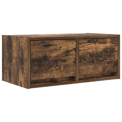 vidaXL TV Cabinet Smoked Oak 60x31x25,5 cm Engineered Wood