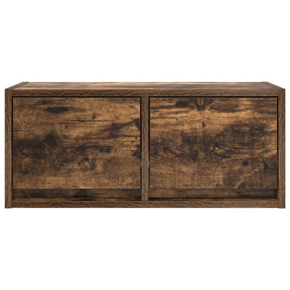 vidaXL TV Cabinet Smoked Oak 60x31x25,5 cm Engineered Wood