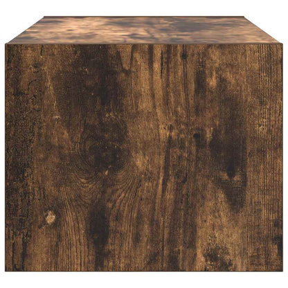 vidaXL TV Cabinet Smoked Oak 60x31x25,5 cm Engineered Wood