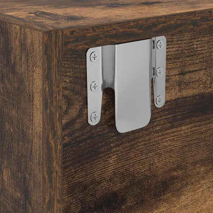 vidaXL TV Cabinet Smoked Oak 60x31x25,5 cm Engineered Wood