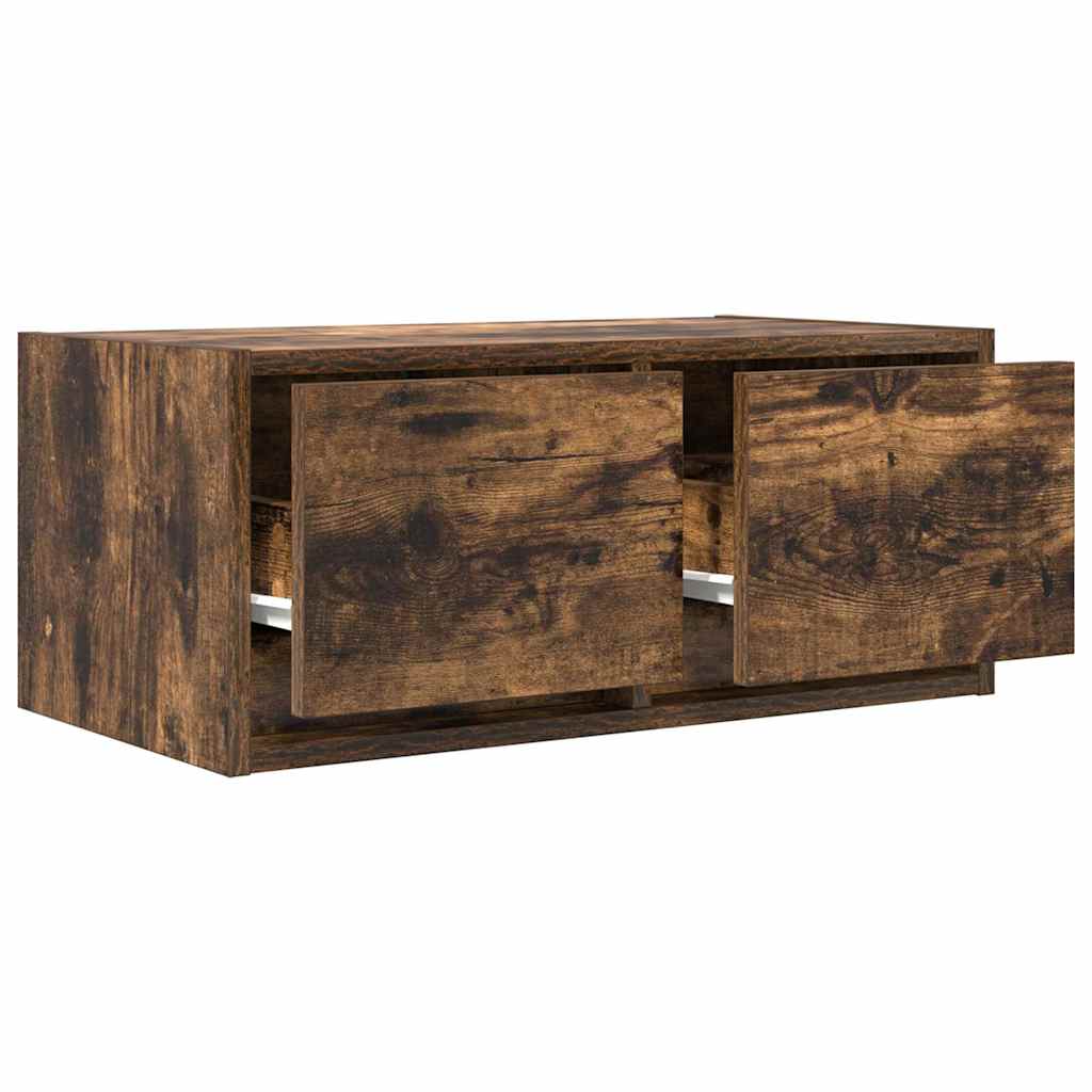 vidaXL TV Cabinets 2 pcs Smoked Oak 60x31x25,5 cm Engineered Wood