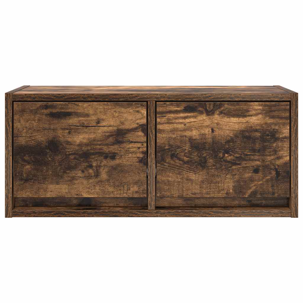 vidaXL TV Cabinets 2 pcs Smoked Oak 60x31x25,5 cm Engineered Wood