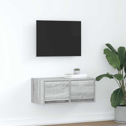 vidaXL TV Cabinet Grey Sonoma 60x31x25,5 cm Engineered Wood