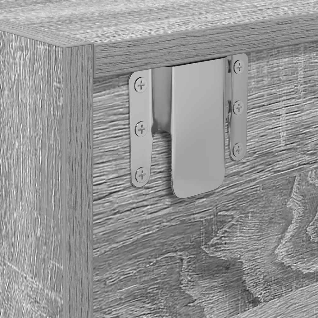 vidaXL TV Cabinets 2 pcs Grey Sonoma 60x31x25,5 cm Engineered Wood