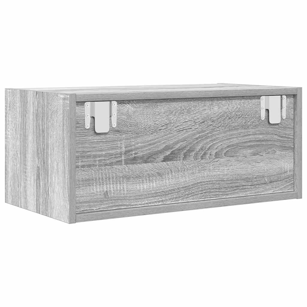vidaXL TV Cabinets 2 pcs Grey Sonoma 60x31x25,5 cm Engineered Wood