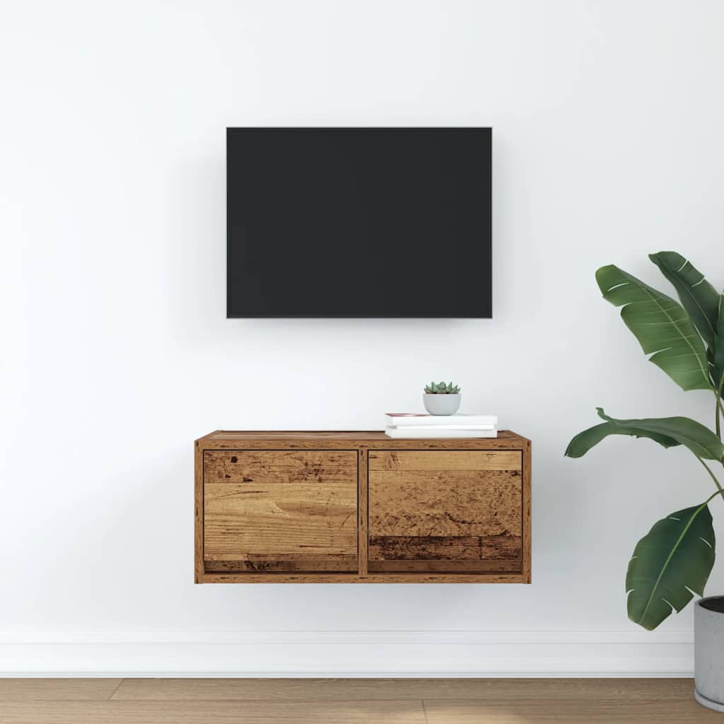 vidaXL TV Cabinet Old Wood 60x31x25,5 cm Engineered Wood