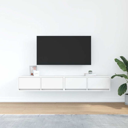 vidaXL TV Cabinets 2 pcs White 80x31x25,5 cm Engineered Wood