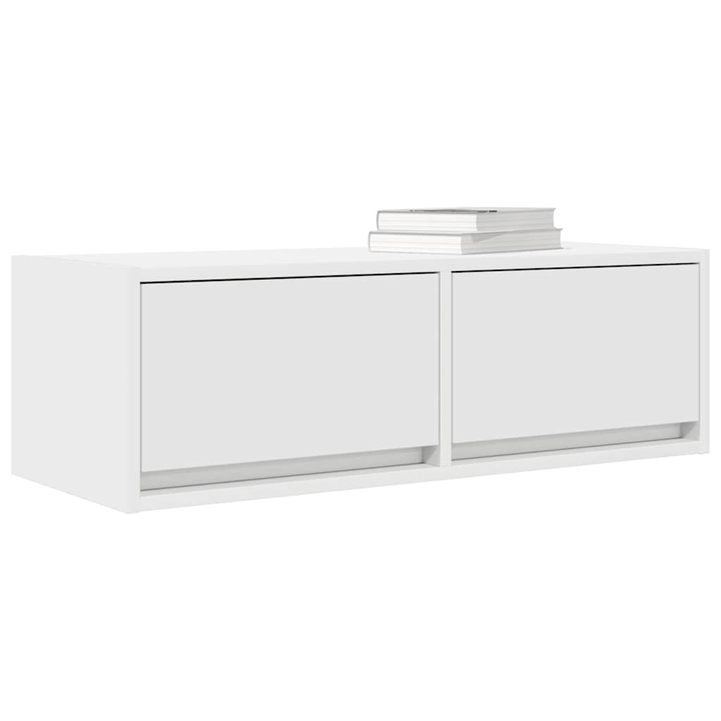vidaXL TV Cabinets 2 pcs White 80x31x25,5 cm Engineered Wood