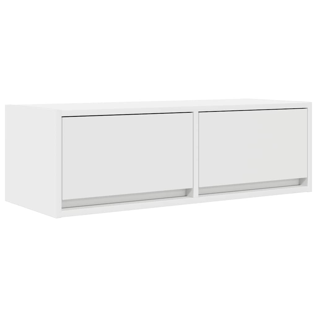 vidaXL TV Cabinets 2 pcs White 80x31x25,5 cm Engineered Wood