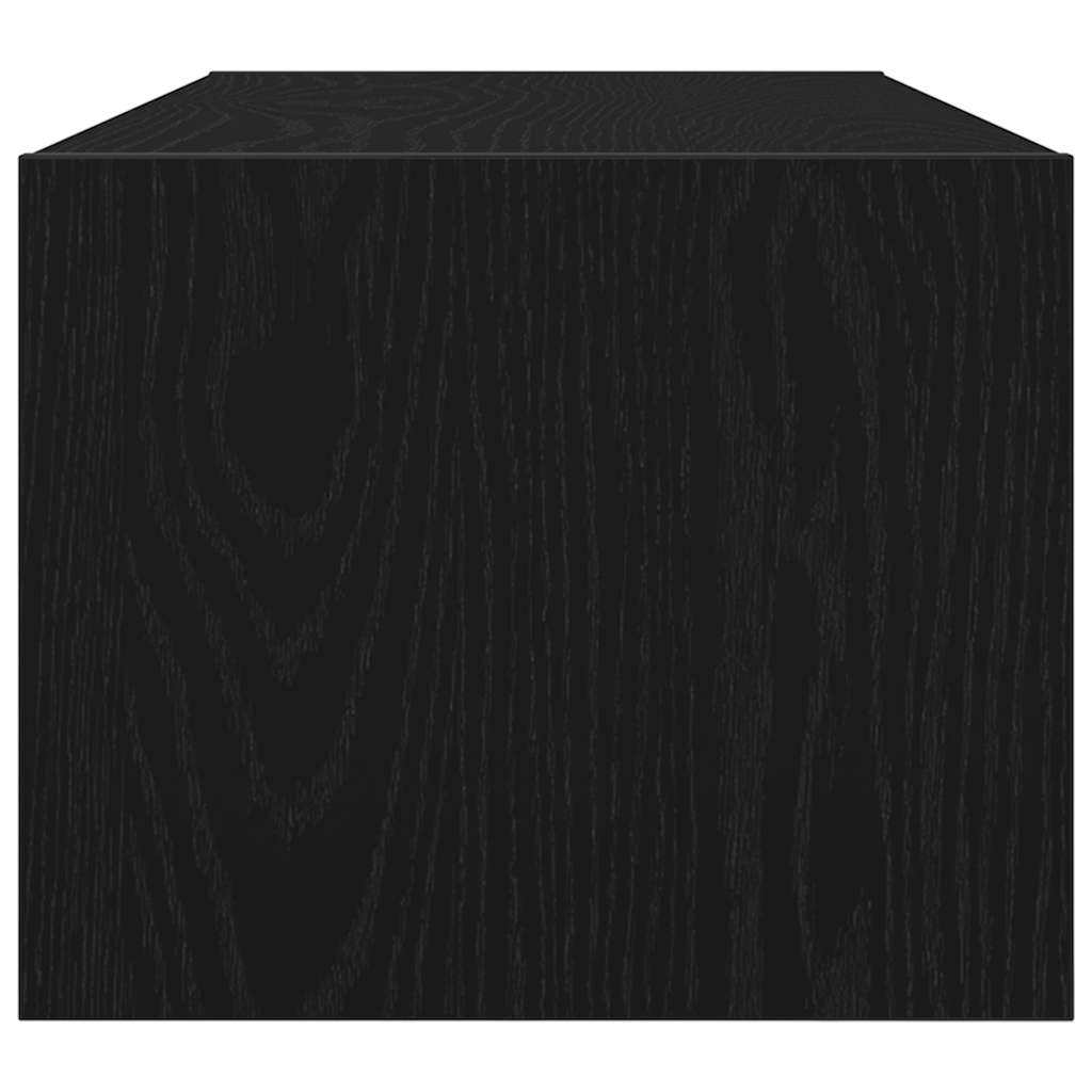 vidaXL TV Cabinets 2 pcs Black Oak 80x31x25,5 cm Engineered Wood