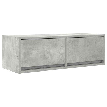 vidaXL TV Cabinet Concrete Grey 80x31x25,5 cm Engineered Wood