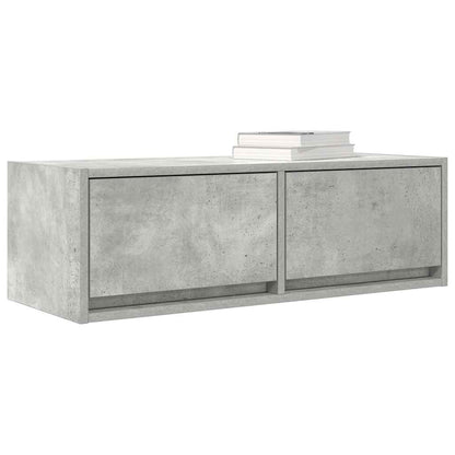 vidaXL TV Cabinet Concrete Grey 80x31x25,5 cm Engineered Wood