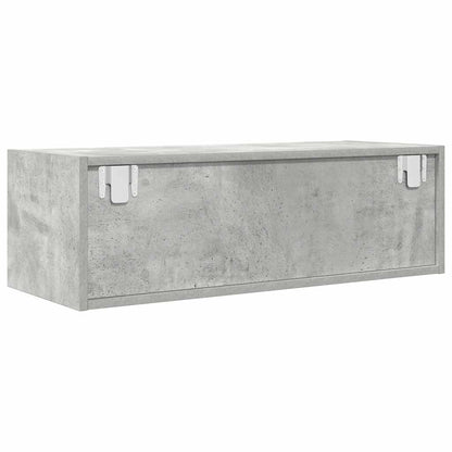 vidaXL TV Cabinet Concrete Grey 80x31x25,5 cm Engineered Wood