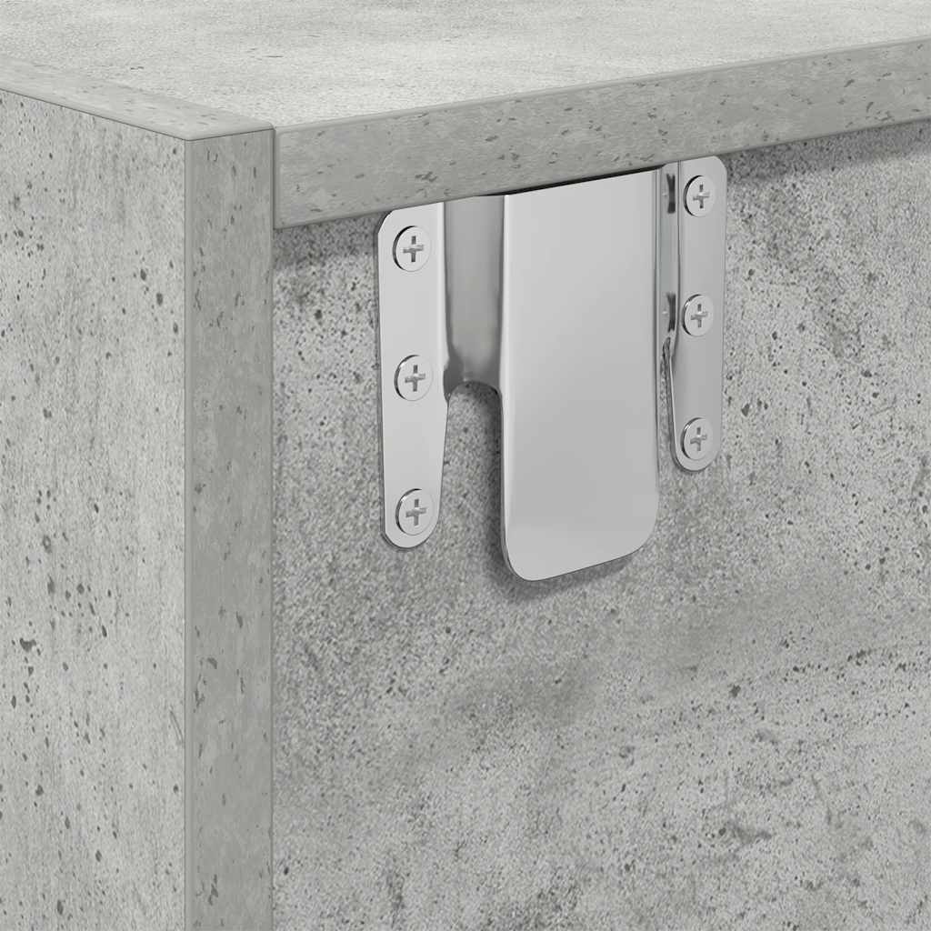 vidaXL TV Cabinets 2 pcs Concrete Grey 80x31x25.5 cm Engineered Wood