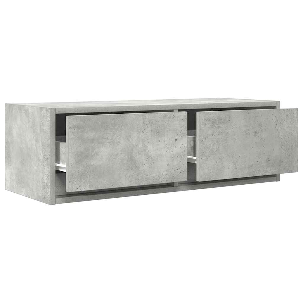 vidaXL TV Cabinets 2 pcs Concrete Grey 80x31x25.5 cm Engineered Wood