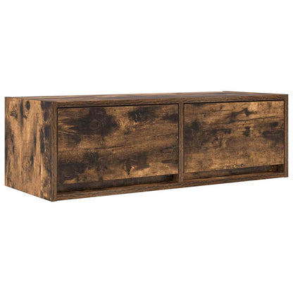 vidaXL TV Cabinet Smoked Oak 80x31x25,5 cm Engineered Wood