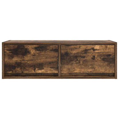 vidaXL TV Cabinet Smoked Oak 80x31x25,5 cm Engineered Wood