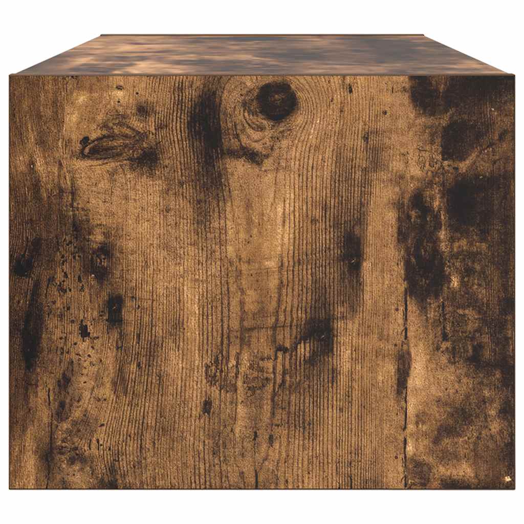 vidaXL TV Cabinet Smoked Oak 80x31x25,5 cm Engineered Wood