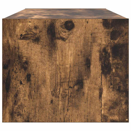 vidaXL TV Cabinet Smoked Oak 80x31x25,5 cm Engineered Wood