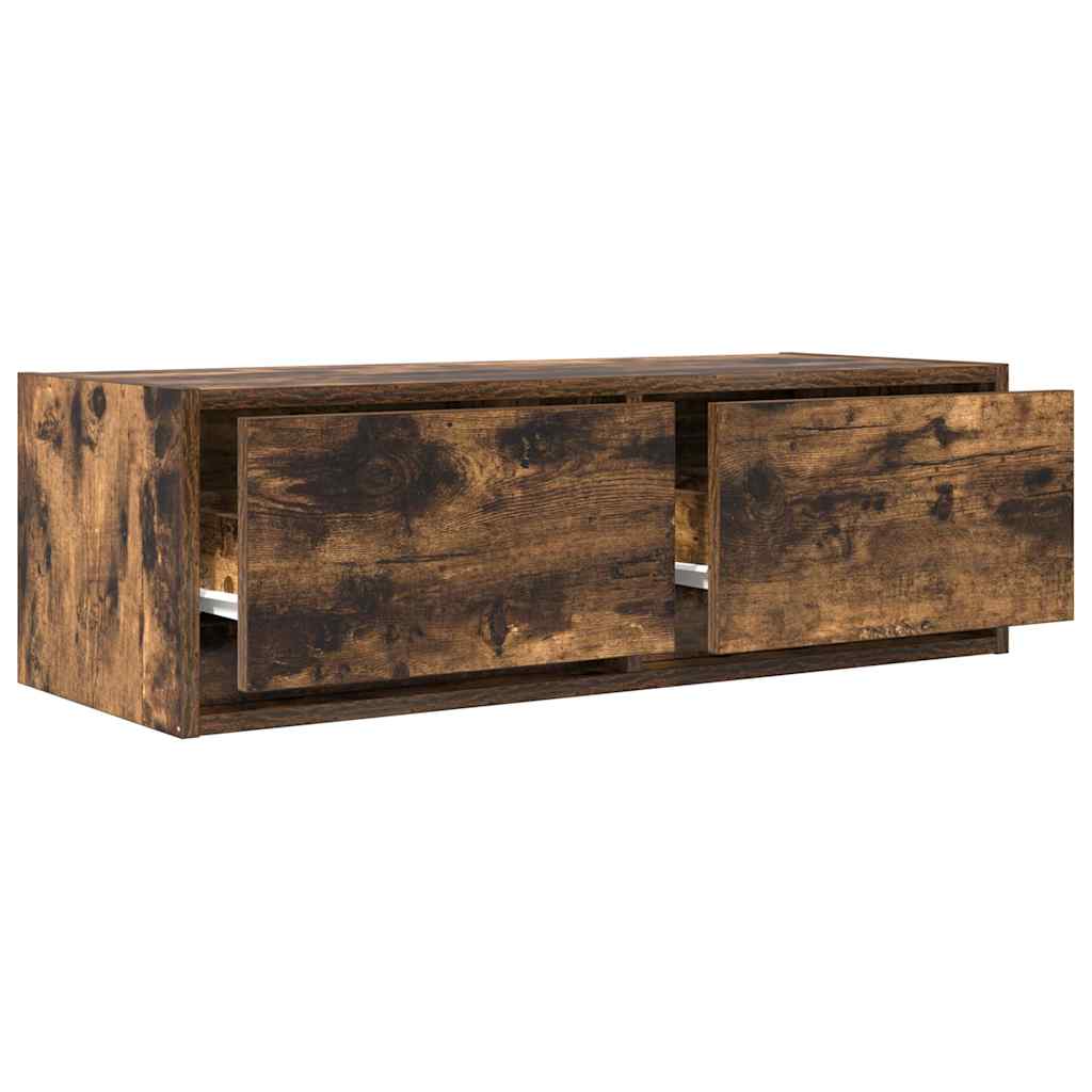 vidaXL TV Cabinets 2 pcs Smoked Oak 80x31x25,5 cm Engineered Wood