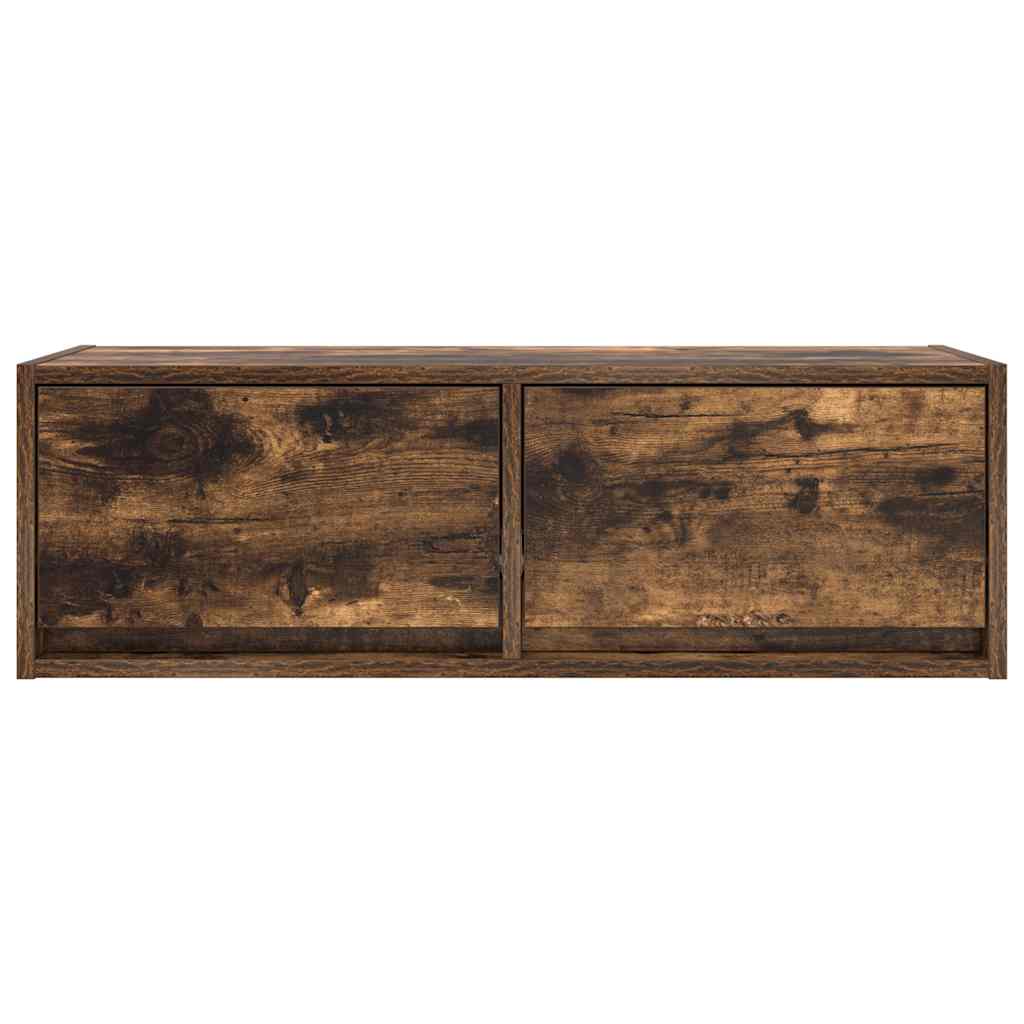 vidaXL TV Cabinets 2 pcs Smoked Oak 80x31x25,5 cm Engineered Wood