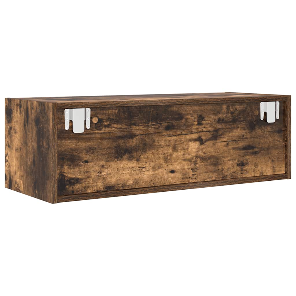 vidaXL TV Cabinets 2 pcs Smoked Oak 80x31x25,5 cm Engineered Wood