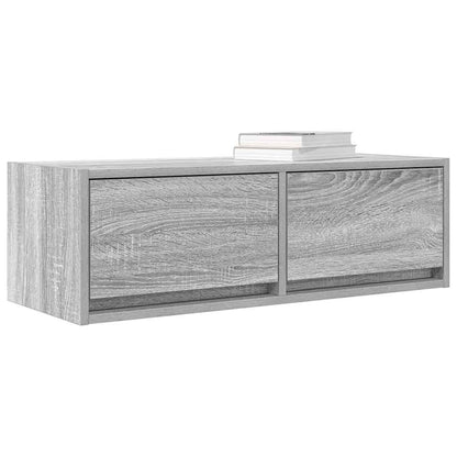 vidaXL TV Cabinet Grey Sonoma 80x31x25,5 cm Engineered Wood