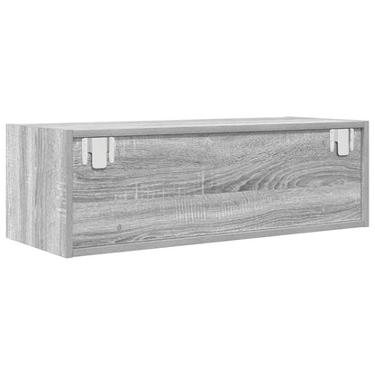 vidaXL TV Cabinet Grey Sonoma 80x31x25,5 cm Engineered Wood