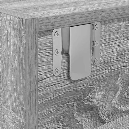 vidaXL TV Cabinet Grey Sonoma 80x31x25,5 cm Engineered Wood