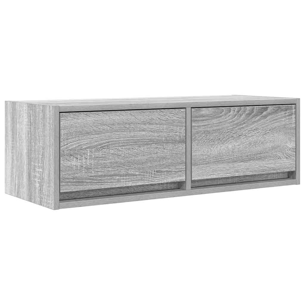 vidaXL TV Cabinets 2 pcs Grey Sonoma 80x31x25,5 cm Engineered Wood