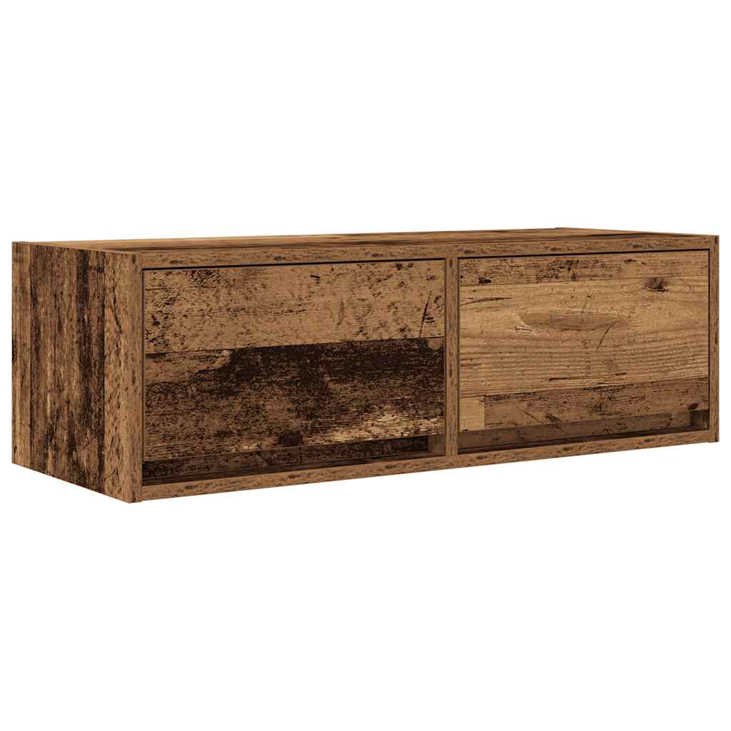 vidaXL TV Cabinet Old Wood 80x31x25,5 cm Engineered Wood
