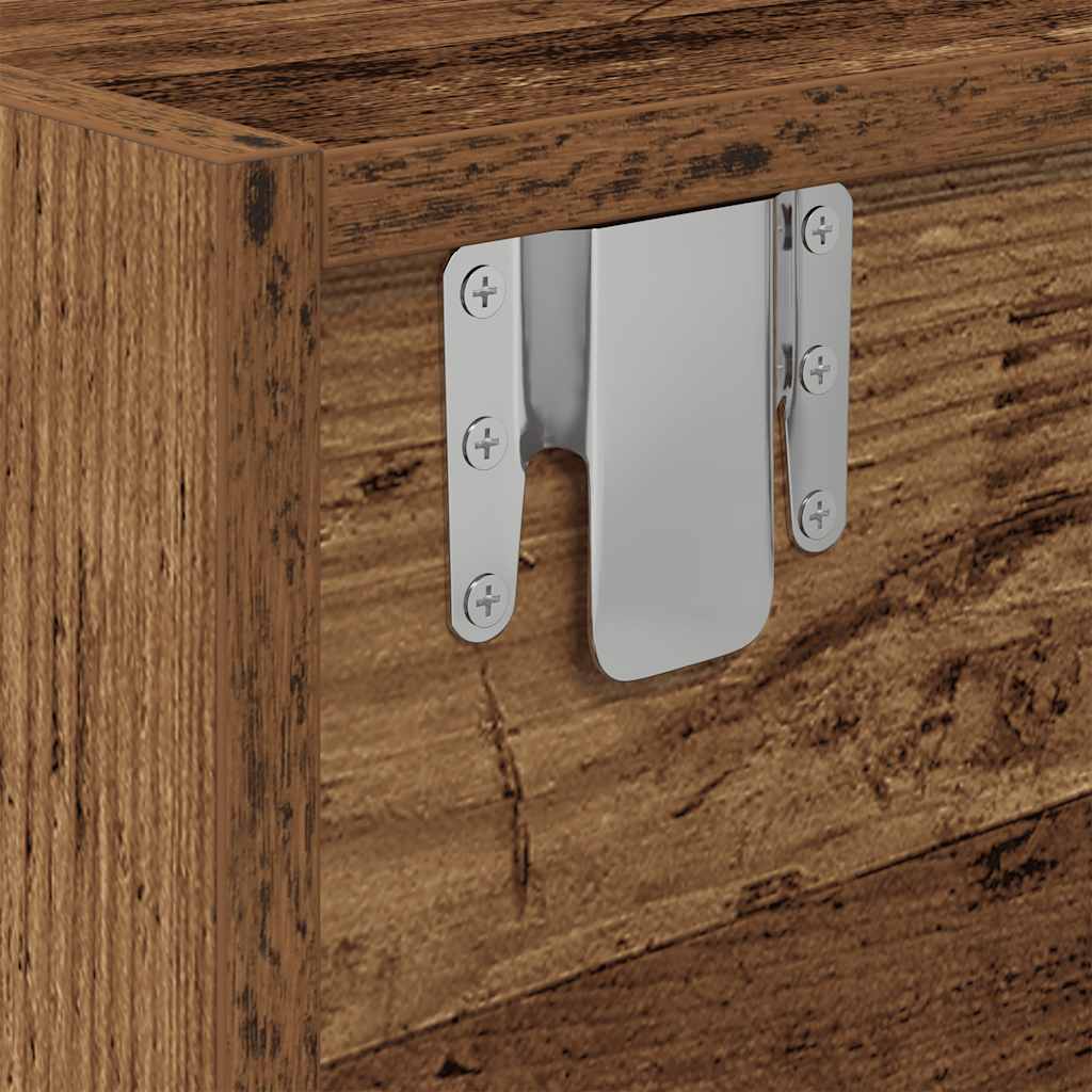 vidaXL TV Cabinet Old Wood 80x31x25,5 cm Engineered Wood